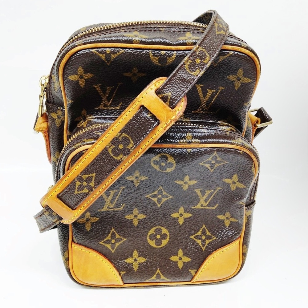 Louis Vuitton LV Crossbody bag Amazon Brown Monogram Preowned Vintage